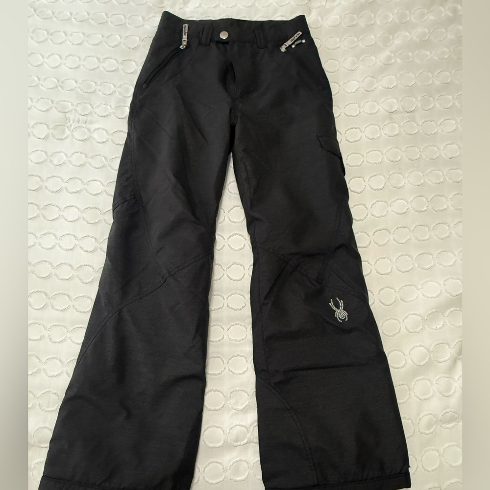SPYDER Black Kids Snow/Ski Pants